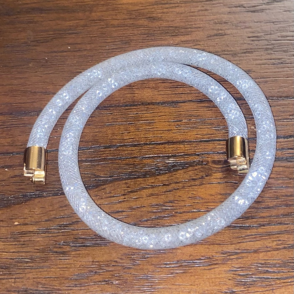 Light pink Swarovski stardust bracelet/choker